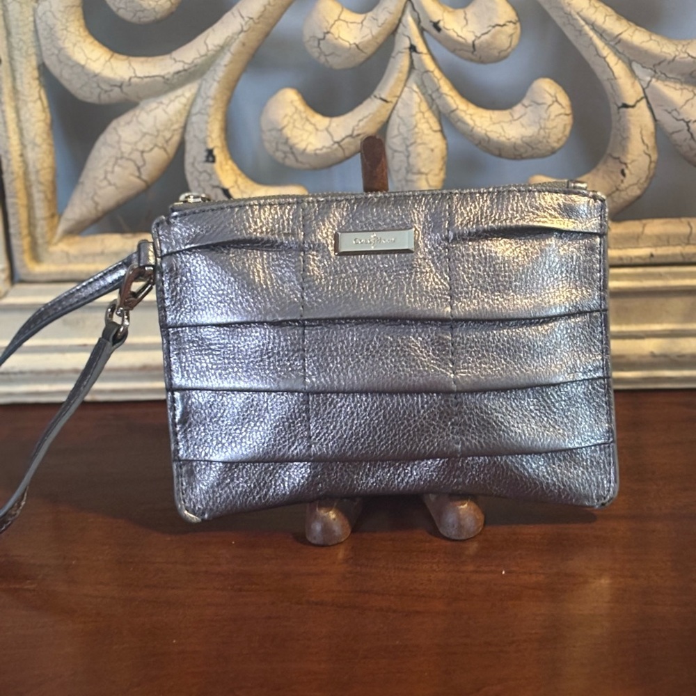 Pewter Cole Haan Wristlet